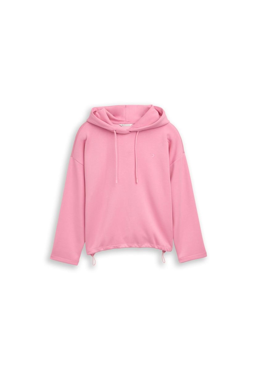 Kapuzenpullover mit Kordelzug am Saum in lockerer Passform