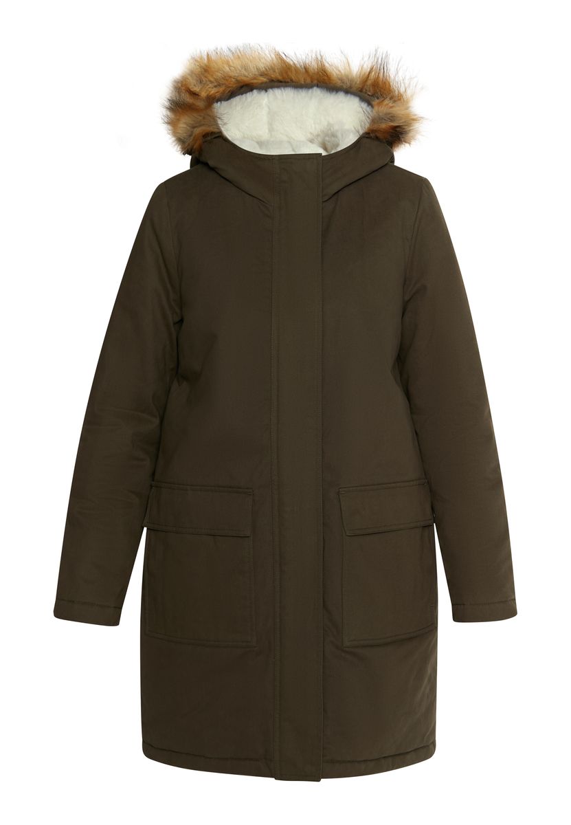Lässiger Wattierter Winterparka