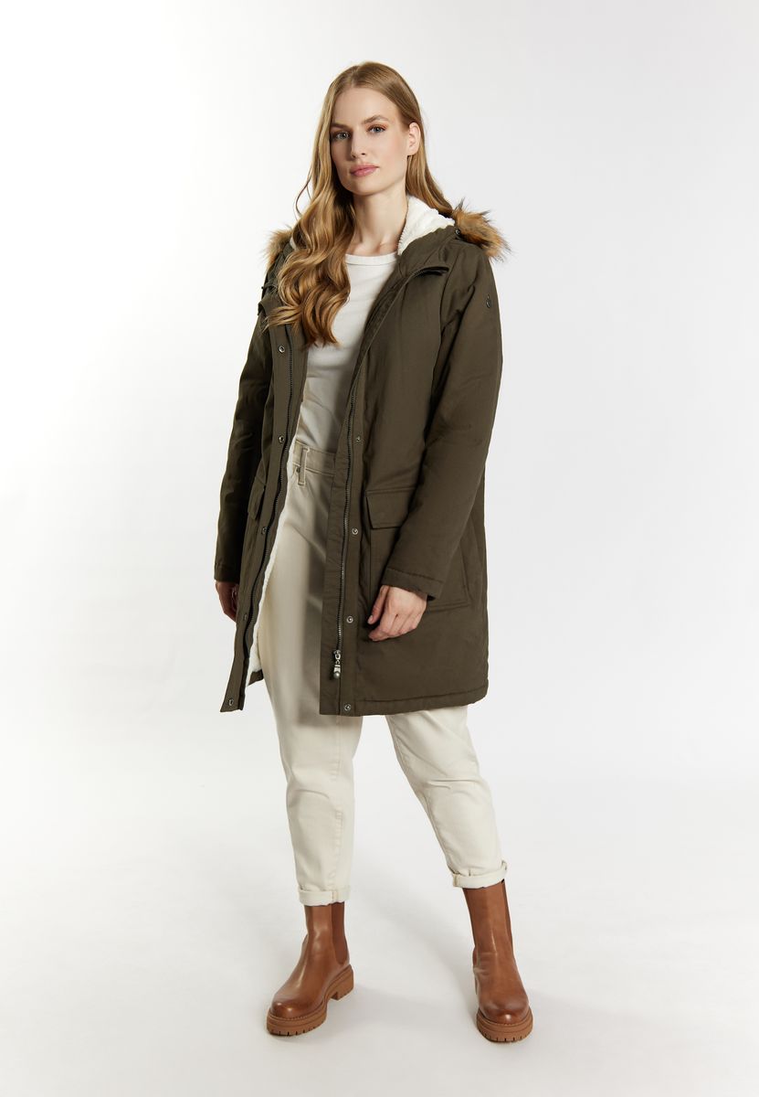 Lässiger Wattierter Winterparka