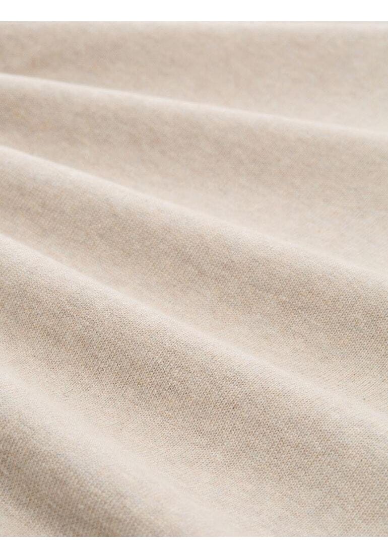 Klassischer Baumwollpullover mit Rundhalsausschnitt