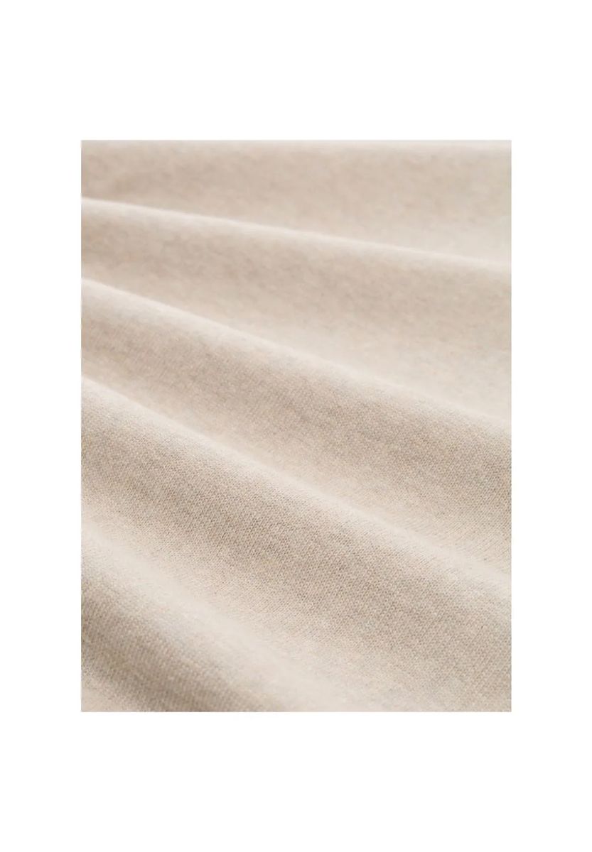 Klassischer Baumwollpullover mit Rundhalsausschnitt