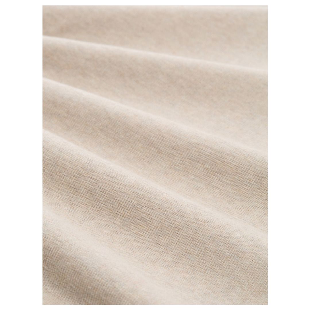 Klassischer Baumwollpullover mit Rundhalsausschnitt