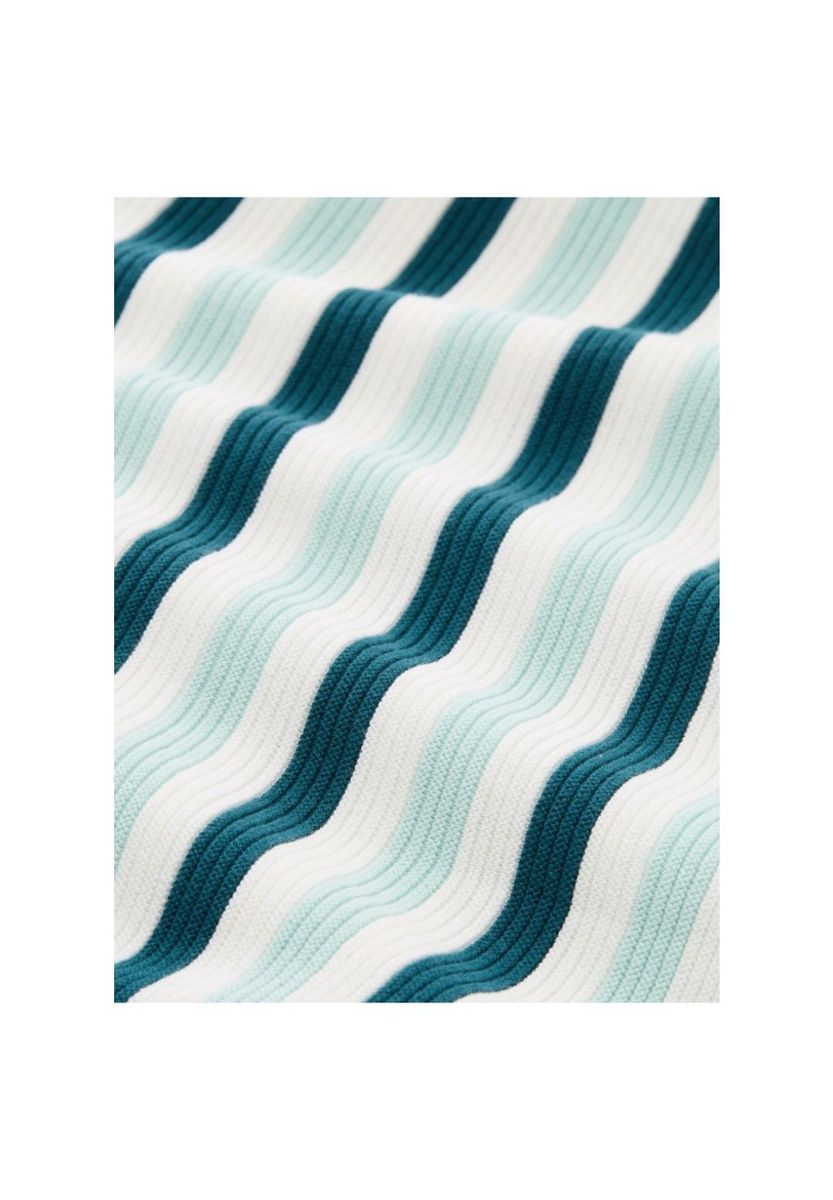 Gestreifter Strickpullover aus Bio-Baumwolle