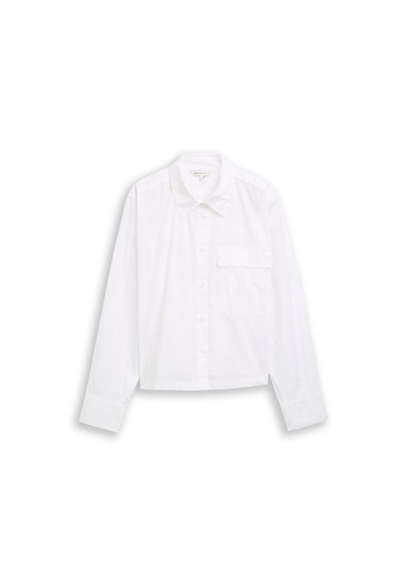 Boxy Baumwoll-Popeline-Hemd