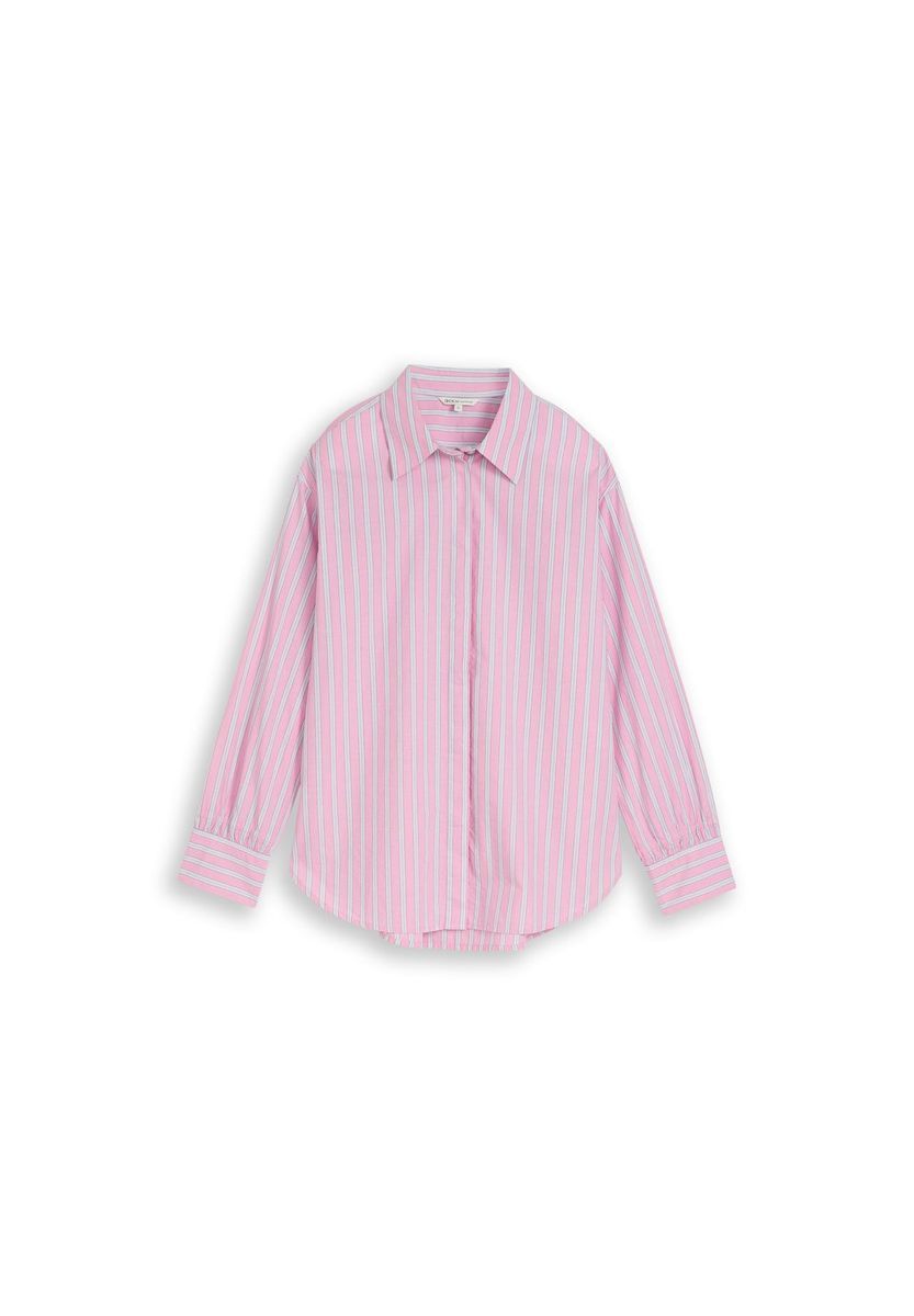 Oversize Gestreiftes Hemd mit Knopfleiste