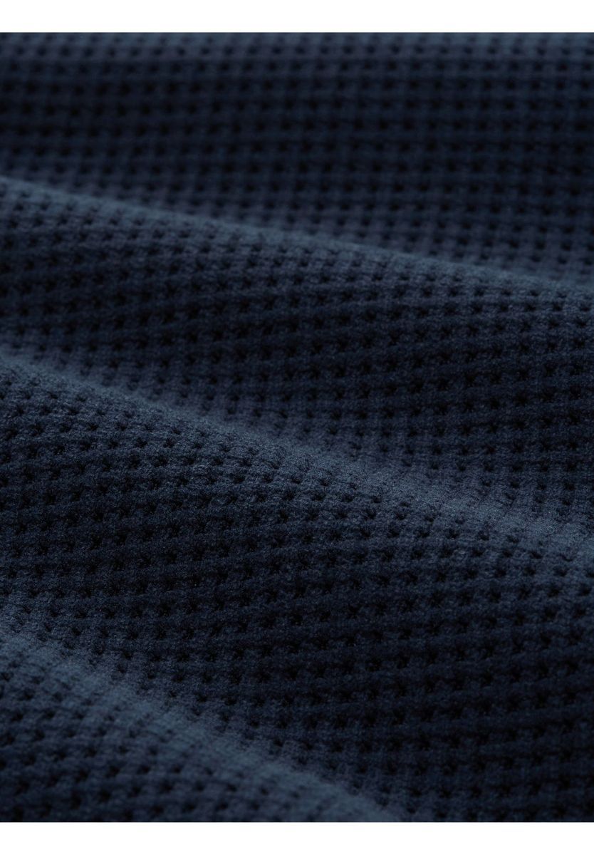 Strukturierte Strickhemdjacke mit Knöpfen