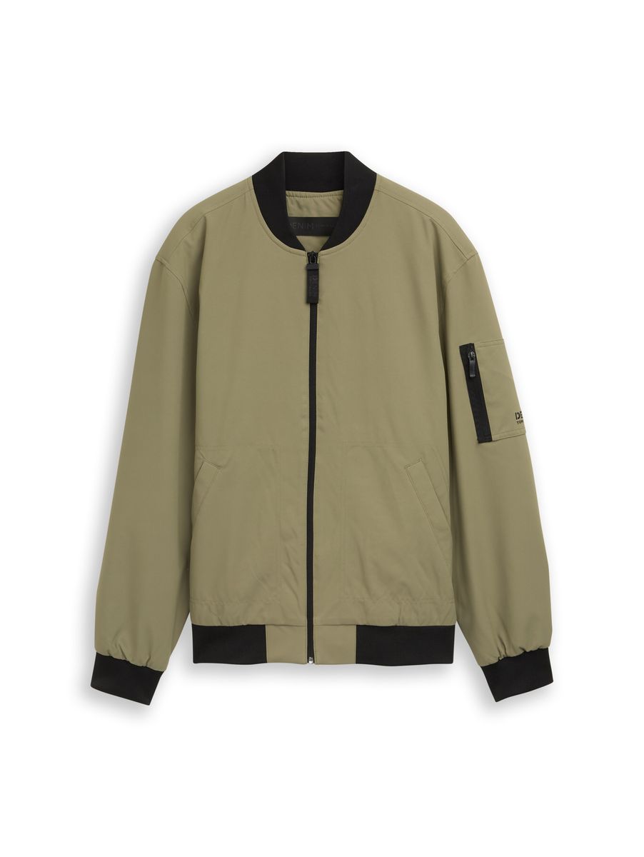 Leichte Herren Bomberjacke mit Rippstrick