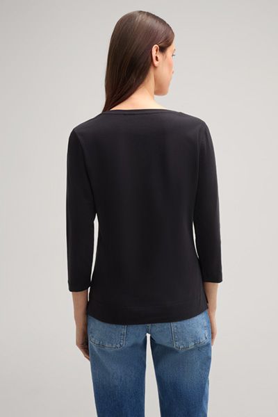 JOOP! Taiia Schwarzes Langarmshirt Rundhals Basic