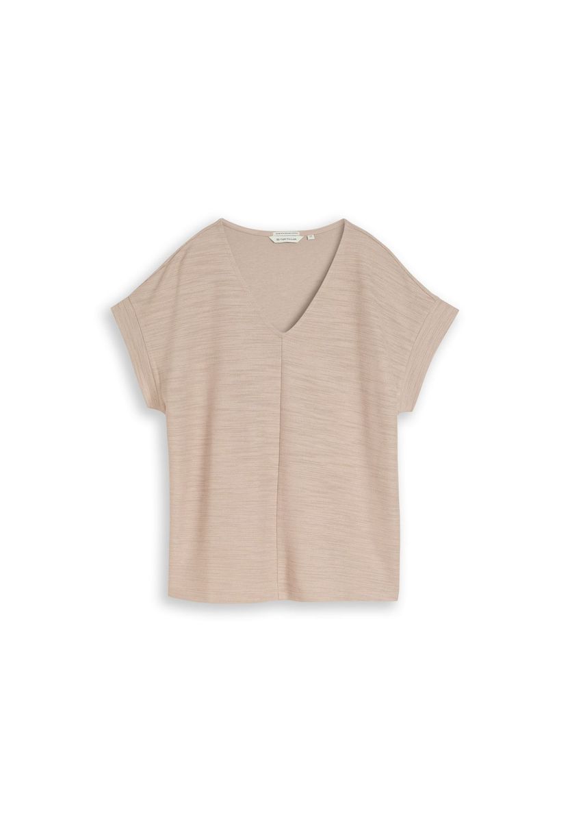 Lässig geschnittenes T-Shirt mit V-Ausschnitt