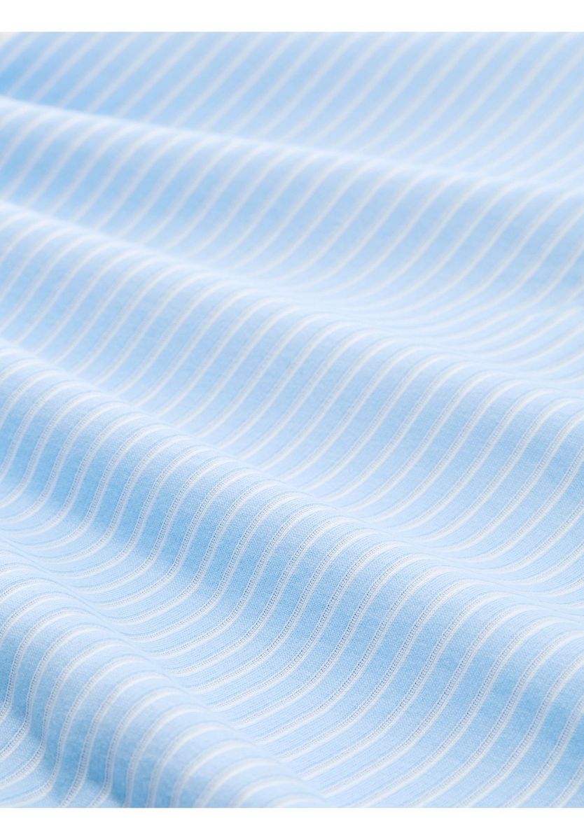 Gestreifte Bluse mit Bindeband und 3/4-Ärmeln