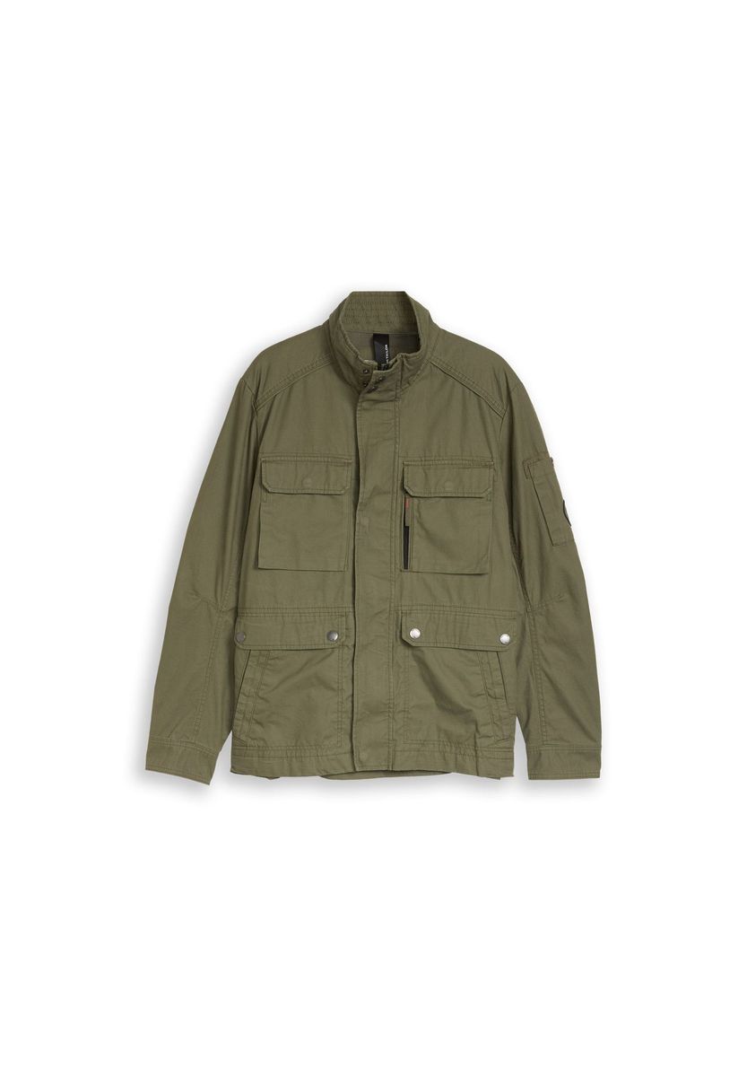 TOM TAILOR Fieldjacket, Stehkragen, für Herren, grün, XXL