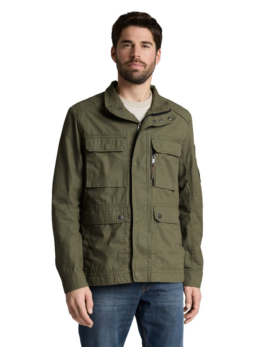 Klassische Baumwoll-Feldjacke mit Taschen