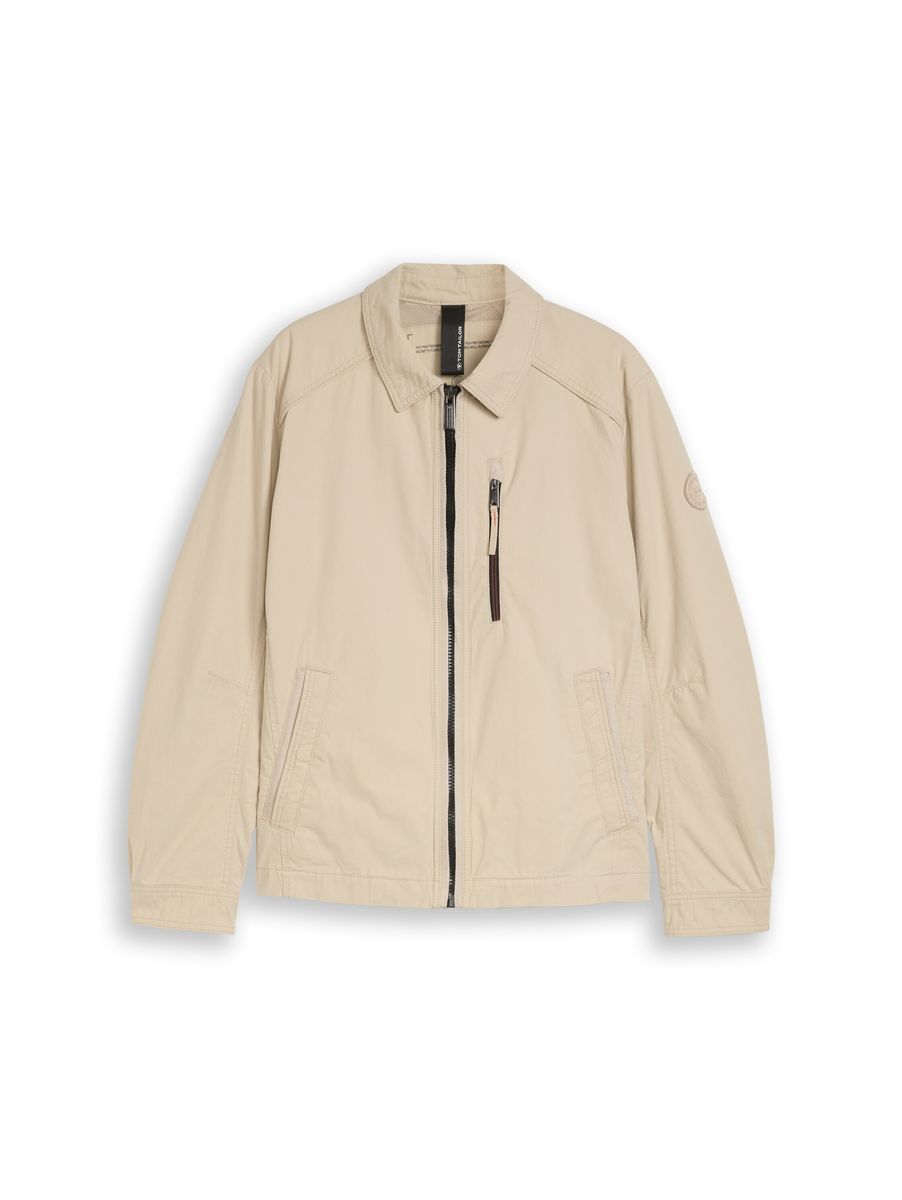 Lässige Baumwolljacke mit Reißverschluss