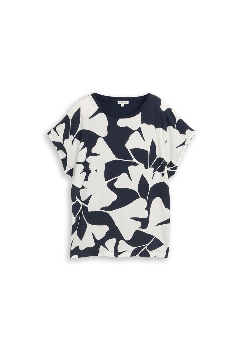 T-Shirt mit Blumenmuster und lockerer Passform