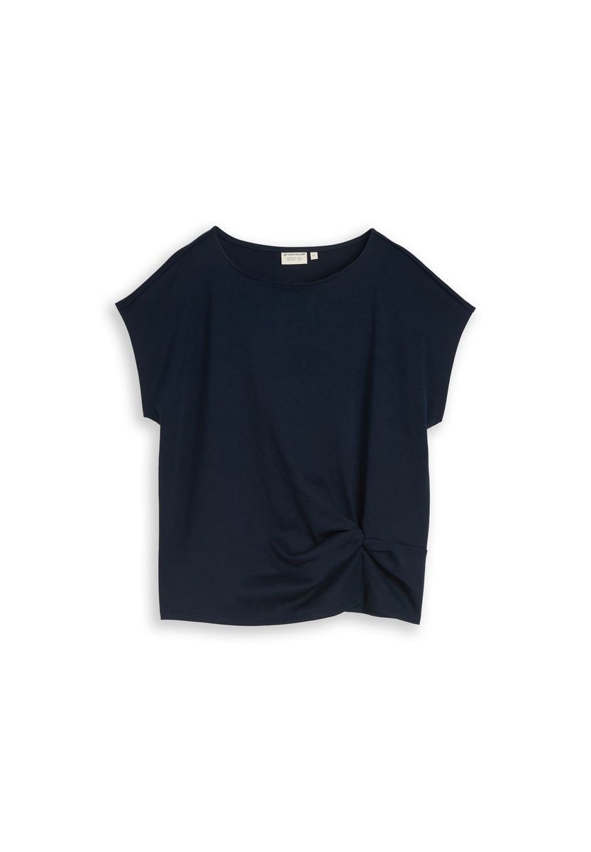 T-Shirt mit Knotendetail und lockerer Passform