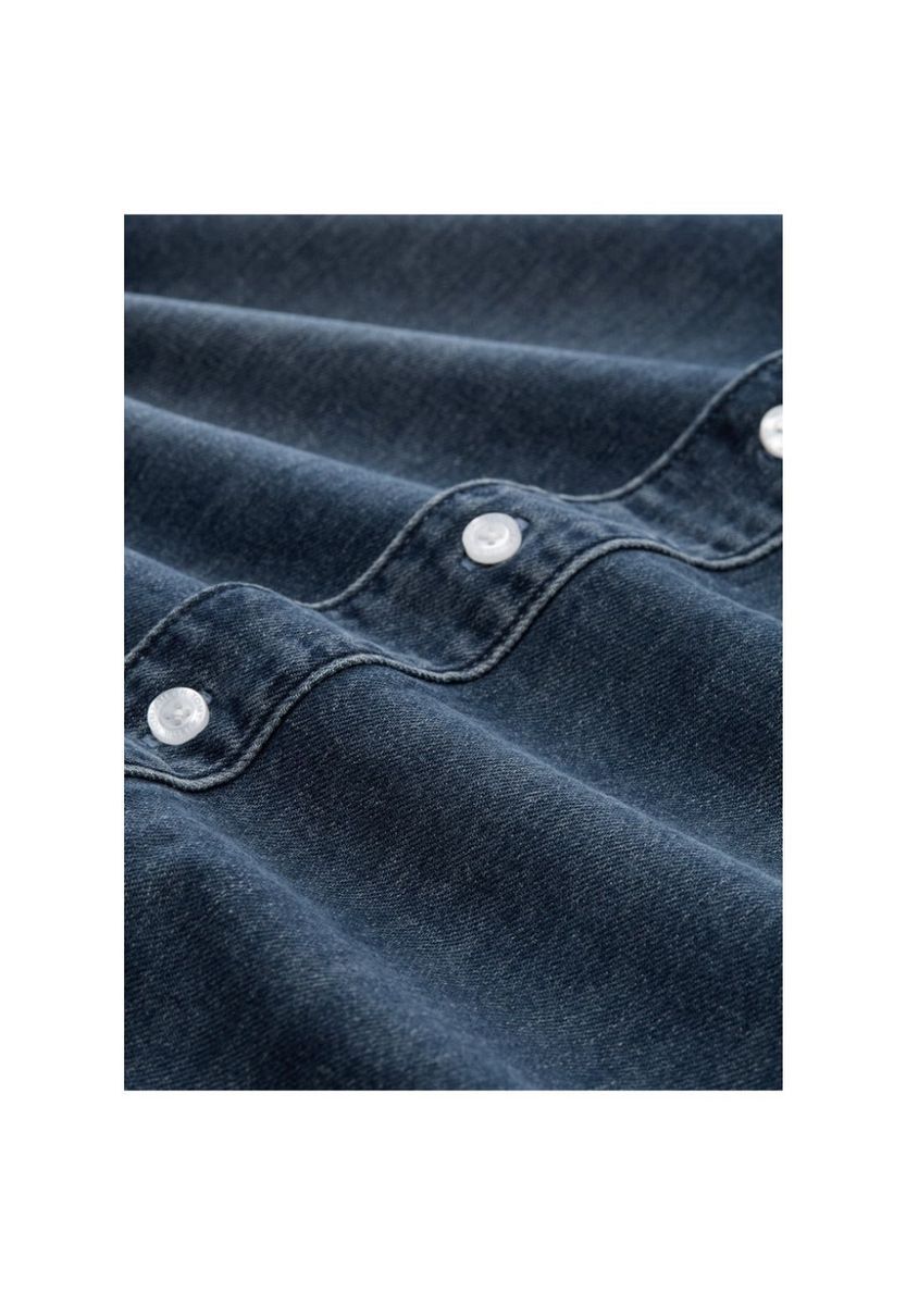 Herren Langarm Jeanshemd