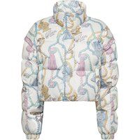 Steppjacke mit Quasten- und Seilprint
