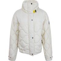 Hochgeschlossene Pufferjacke mit Wellensteppung