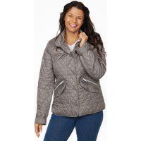 Elegante Übergangsjacke mit Rautensteppung