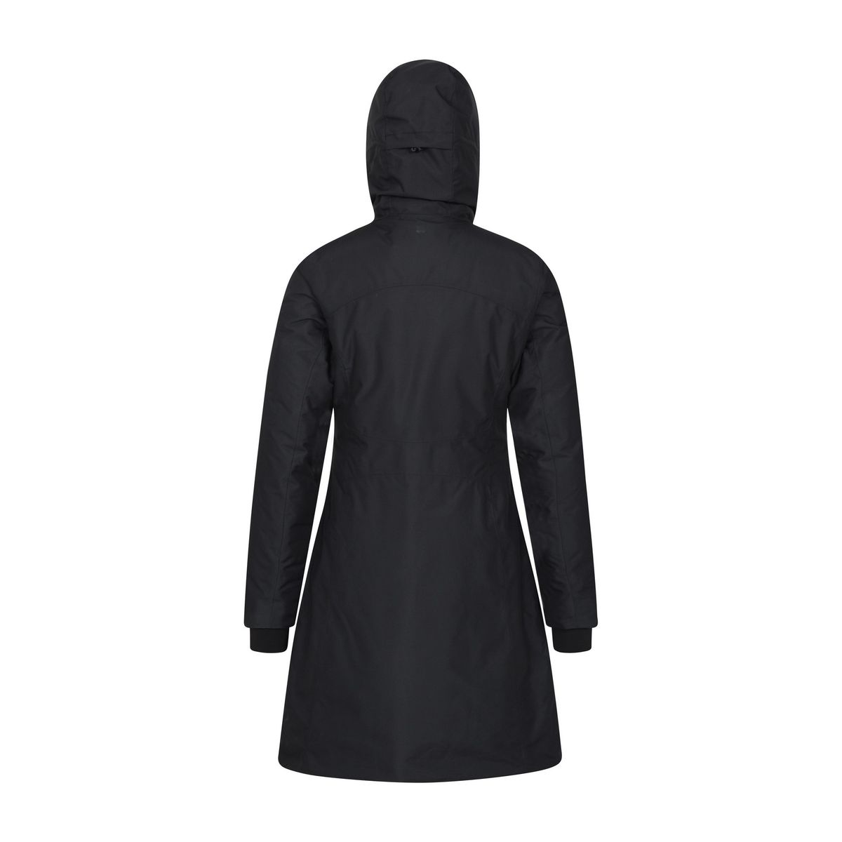 Langer isolierter Daunenparka mit Kapuze