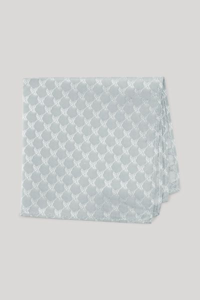 Joop! Cornflower Seiden-Einstecktuch Hellgrün Jacquard-Design