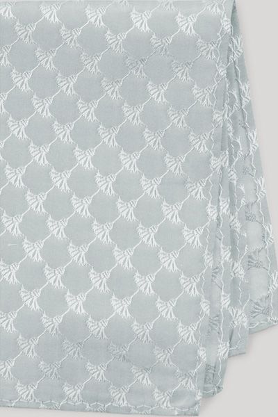 Joop! Cornflower Seiden-Einstecktuch Hellgrün Jacquard-Design