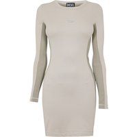 Langärmliges Ovalout Minikleid