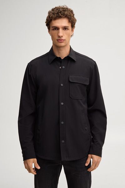 Vielseitiges Overshirt mit Druckknöpfen