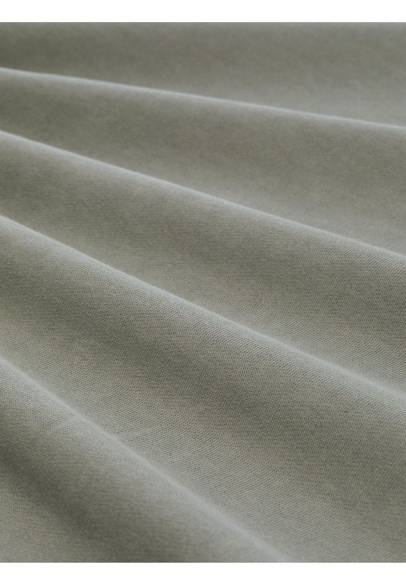 Baumwoll-Sweatshirt mit Rundhalsausschnitt und Garment-Dye