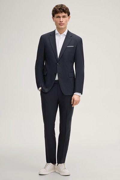 Stretch Hemd Pai in Weiß, Langarm, Knitterarm