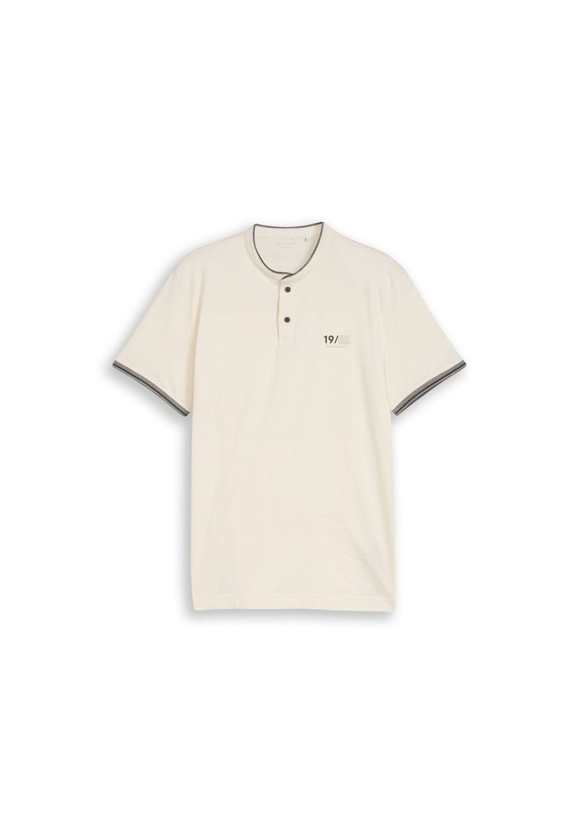 Herren Henley-Ausschnitt Baumwoll-T-Shirt