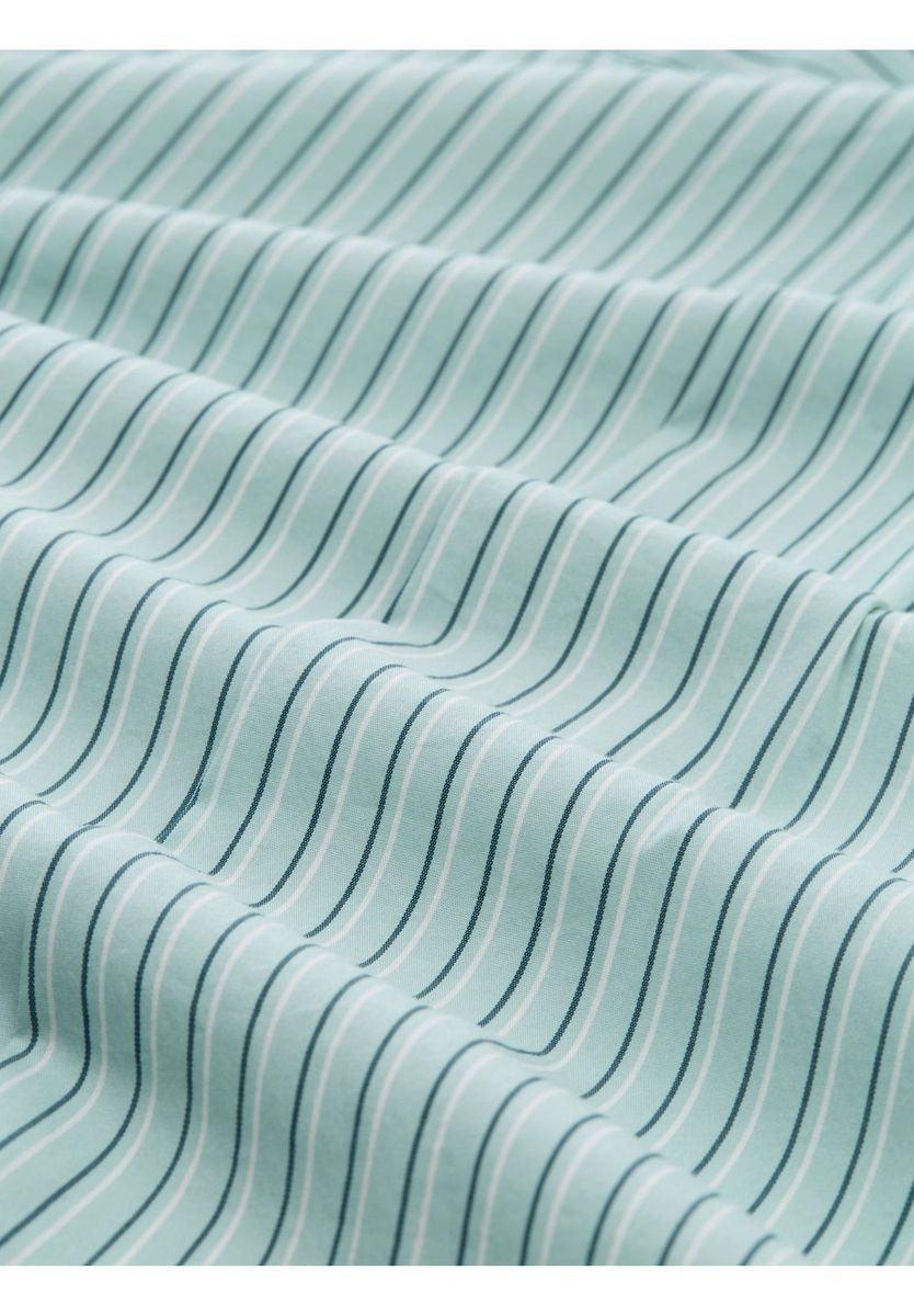 Gestreiftes Oversize-Hemd mit Brusttasche