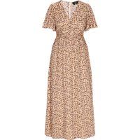 Maxikleid mit Metallic-Leopardenmuster