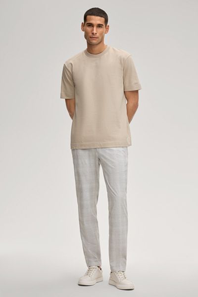 Joop! Achilleas Beige T-Shirt Baumwollmischung Rundhalsausschnitt Unisex