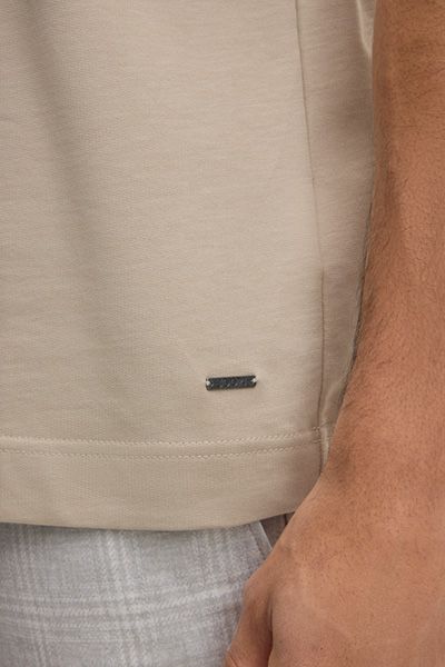 Joop! Achilleas Beige T-Shirt Baumwollmischung Rundhalsausschnitt Unisex