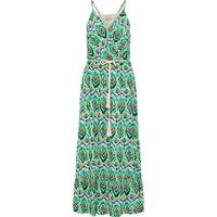 Maxikleid im Ethno-Print mit Quasten