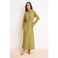Elegantes Maxikleid mit Crinkle-Struktur