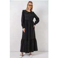 Maxikleid mit Bubikragen
