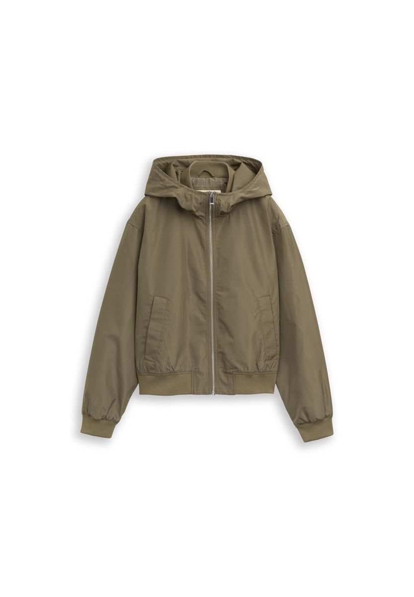 Leichte Kapuzen-Bomberjacke