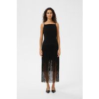 Minimalistisches Fransen-Midikleid