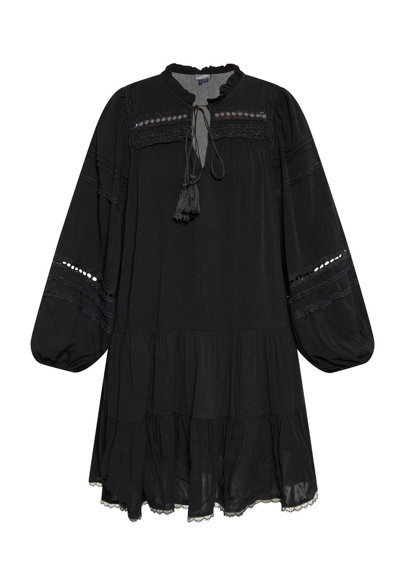 Böhmisches Tunika-Kleid mit Spitze