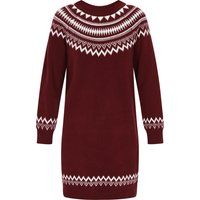 Strickminikleid mit Norwegermuster