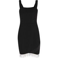 Minikleid mit Strassfransen-Saum