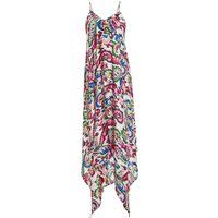 Asymmetrisches Maxikleid mit Paisley-Muster