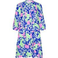 Farbstarkes gestuftes Mini-Kleid