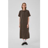 Minimalistisches Polo-Midikleid aus Jersey