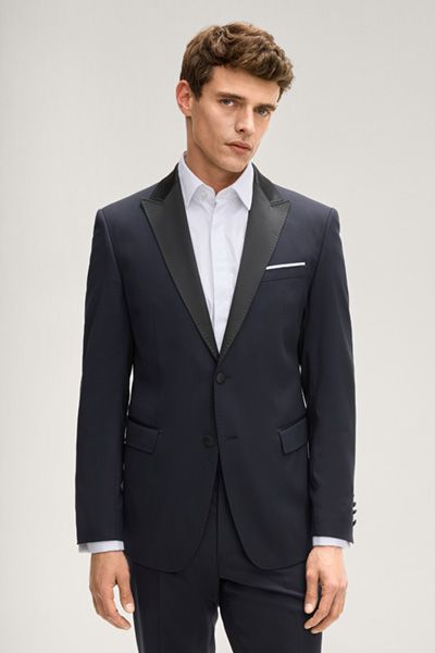 Elegantes marineblaues Dinner-Sakko für den Abend