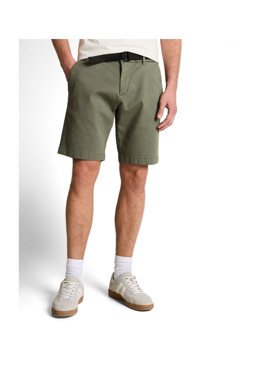 Bequeme Chino-Shorts mit Gürtel