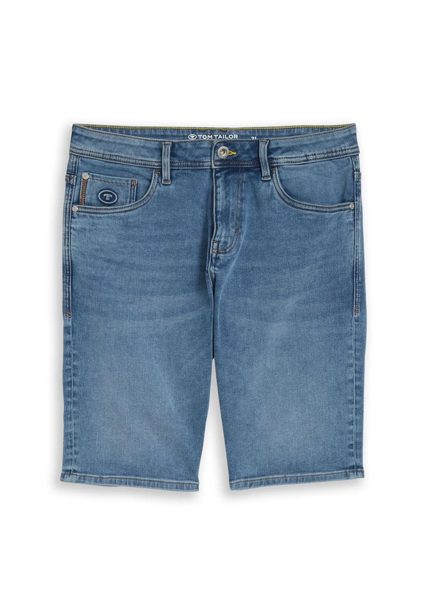 TOM TAILOR Jeans-Bermudas, 5-Pocket, für Herren, blau, 30
