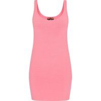 Enges Strick-Minikleid mit Trägern